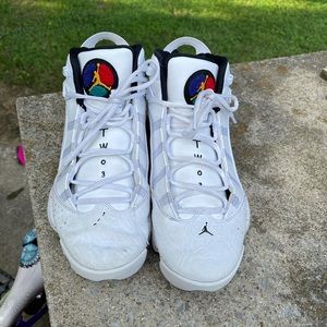 Nike Air Jordan 6 Rings Shoes Size 10 Confetti